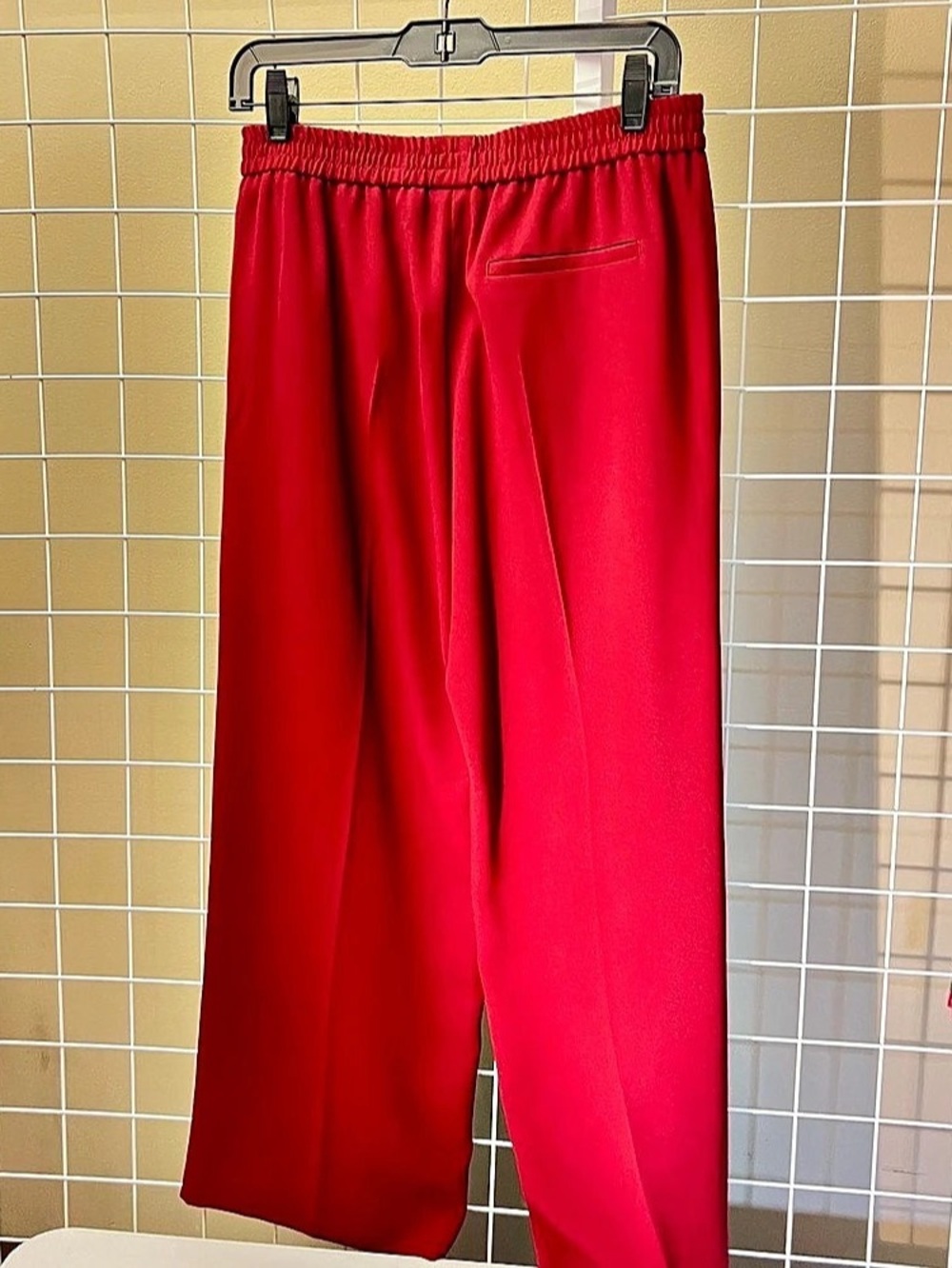 The Kooples Wide-Leg Trousers Pants Red Size 38